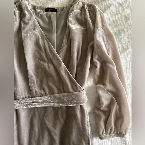 J.Crew Velvet Wrap Dress - Picture 2 of 3
